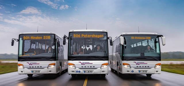 Setra Linienbusse von Wahrenburg.